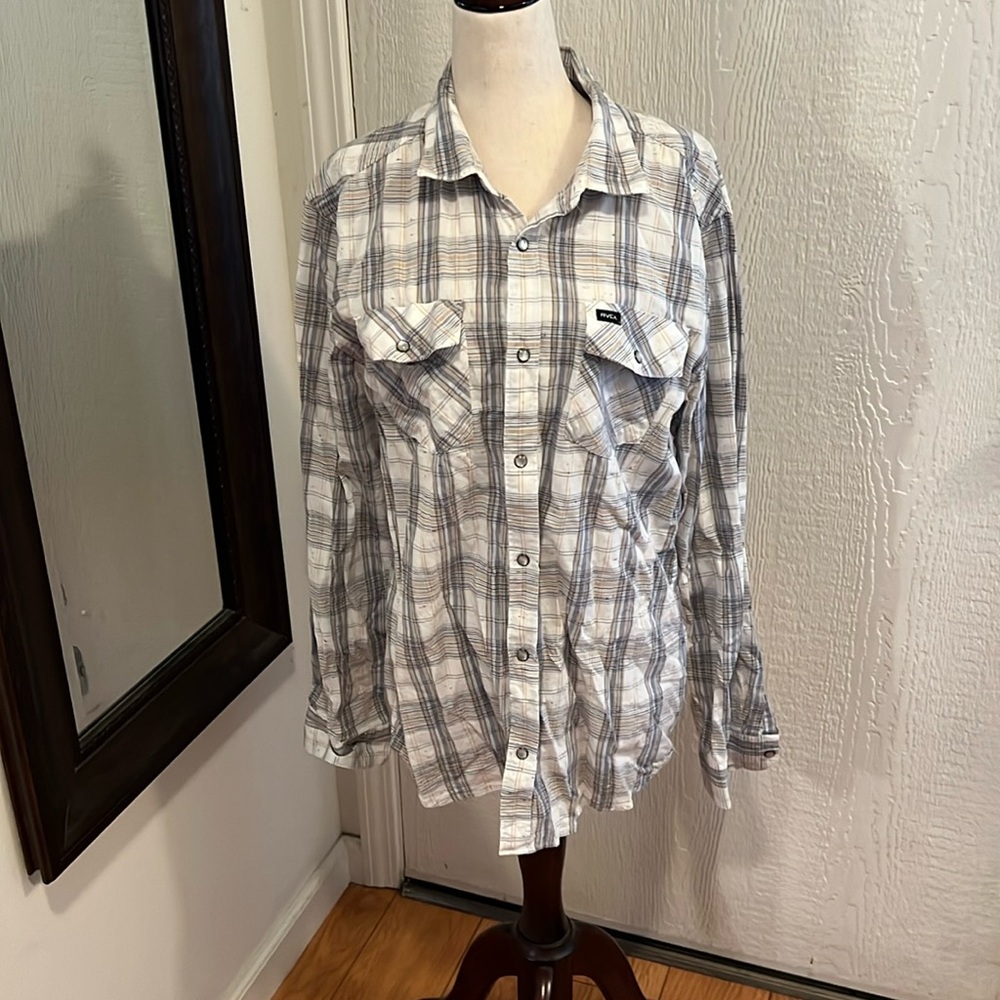 RVCA Plaid Button Down Shirt